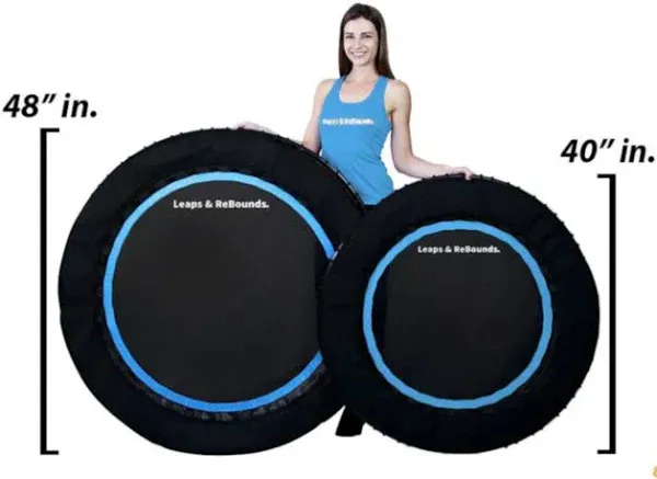 Leaps & Rebounds 48" Mini Fitness Trampoline & Rebounder