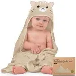 KeaBabies Cuddle Baby Hooded Towel - Cat