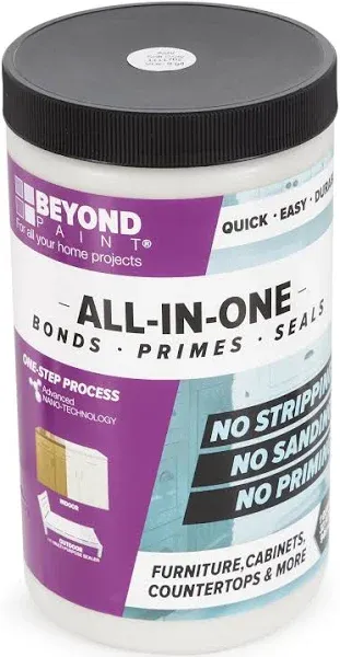 Beyond Paint BP11CP Furniture Cabinets and More All-in-One Refinishing Paint, Quart, Soft Grey