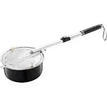 Campfire Popcorn Popper - Old Fashioned Popcorn Maker with Telescoping Handle