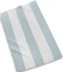 Kassatex Block Stripe Beach Towel - Seaglass White