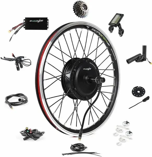 EBIKELING Waterproof Electric Bike Conversion Kit Front/Rear Wheel