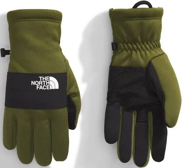 The North Face Sierra ETIP Gloves Green Black TNF Mens Size Medium $40