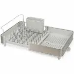 Joseph Joseph Extend Steel Expandable Dish Drainer with Draining - Light Stone