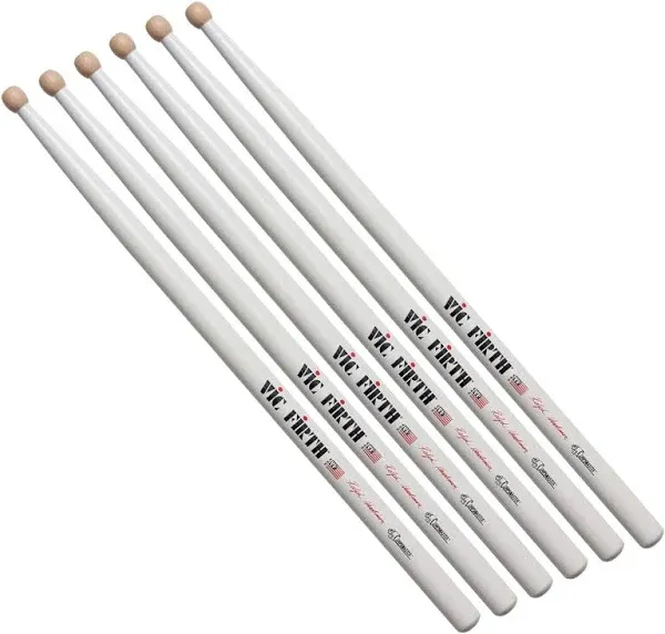 3-Pairs Vic Firth Corpsmaster Signature Ralph Hardimon Marching Snare Drum Sticks