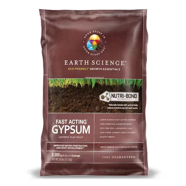 EARTH SCIENCE 25 lbs. Fast Acting Gypsum Soil Amendment 11882