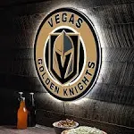 Vegas Golden Knights LED Round Wall Decor