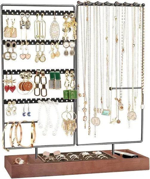 ProCase Jewellery Organiser Stand Earring Holder, 144 Holes Stud Earring Displa