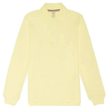 French Toast Boys Long Sleeve Pique Polo Shirt