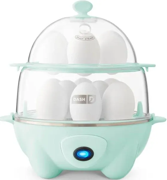 DASH Deluxe Rapid Electric 12 Egg Cooker - Aqua