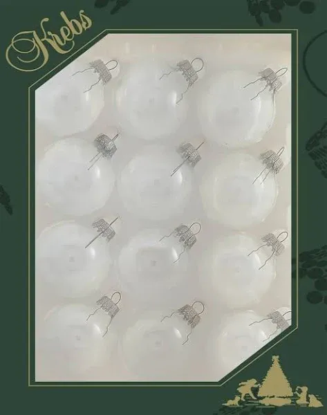 Krebs 12-Pack Clear Standard Indoor Ornament Set KBX10165