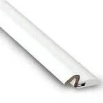 Simply Conserve DS060N-W Windjammer PVC Nail Door WEATHERSTRIP, 0.75, White