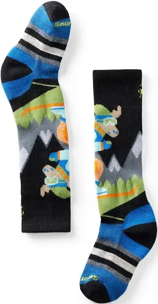 Smartwool Junior Wintersport Full Cushion Mountain Moose Pattern OTC Socks