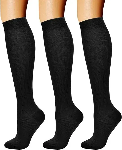 CHARMKING Compression Socks for Women &amp; Men Circulation (3 Pairs) 15-20 mmHg is 