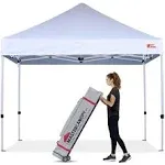 MASTERCANOPY Pop Up Canopy Tent Commercial Grade 10x10 Instant Shelter (White)