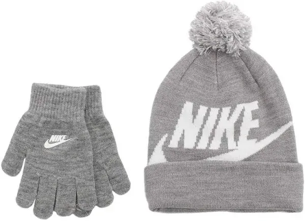 Nike Swoosh Pom Beanie Gloves Set