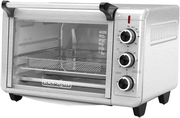 Black & Decker Crisp n Bake Air Fryer Toaster Oven - Stainless Steel