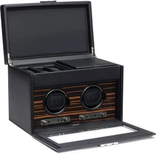 Wolf Roadster Double Watch Winder with Storage