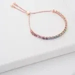 Ted Baker Melrah: Icon Rose Gold-Plated Crystal Slider Bracelet