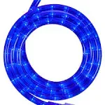 Wintergreen Lighting Blue LED Rope Light, 18 ft