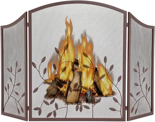 BEAMNOVA 3 Panel Decorative Fireplace Screen