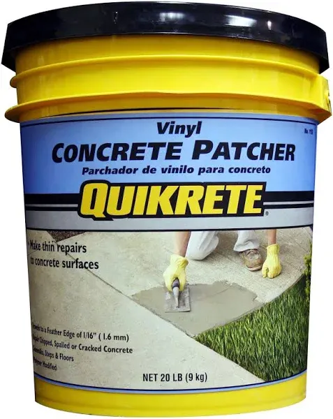 Vinyl Concrete Patch Repair Cement Crack Resistant Sidewalk Floor Steps 10 Lb.