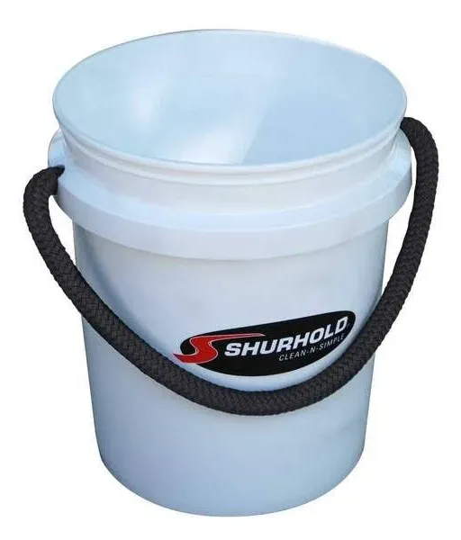 Shurhold Rope Handle White Bucket 5 Gallon 2451