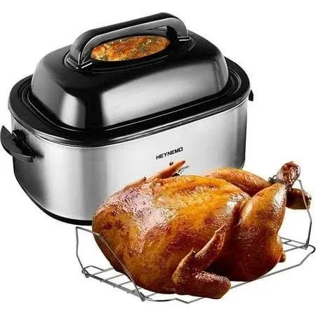 Roaster Oven, 24Qt Electric Roaster Oven, Turkey Roaster Oven Buffet with Sel...