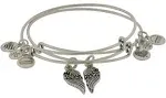 NEW Alex and Ani silver wings angel wing bracelet bangle