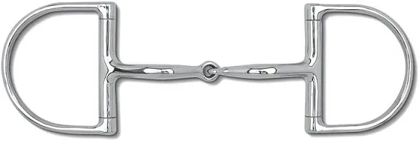 Myler Dee Stainless Steel Snaffle Without Hooks