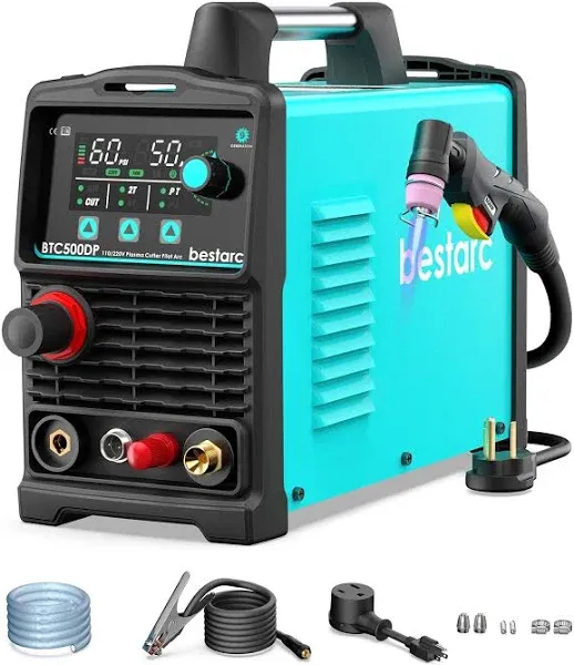 Plasma Cutter, Pilot Arc [Air Sensor Technology] 110/220V BTC500DP 9th Genera...