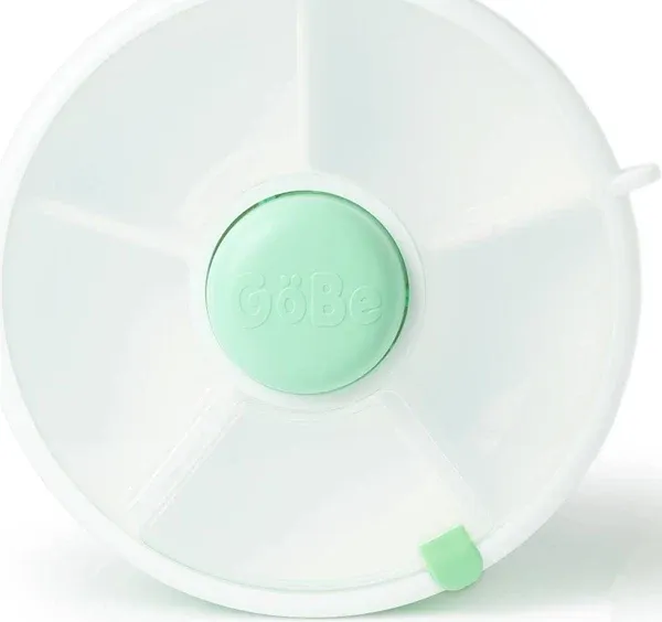 GoBe Kids&#x27; Snack Spinner 6” Wide 5 Compartments Dishwasher Safe Green