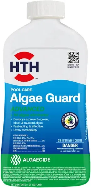 HTH Pool Care Algae Guard Advanced for Swimming Pools