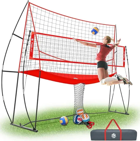 JOLORLY 12x11 ft Large Volleyball Practice Net Station