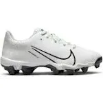 Nike Kids' Hyperdiamond 4 Keystone Softball Cleats, Size 6, White/Black