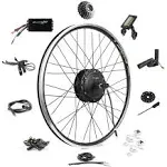 eBikeling Waterproof 36V 500W Geared 26 inch Rear Motor Wheel Electric Bicycle Ebike Conversion Kit, Other