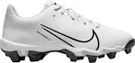 Nike Kids' Hyperdiamond 4 Keystone Softball Cleats, Size 1, White/Black