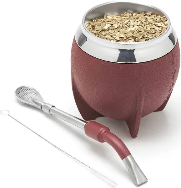 BALIBETOV Yerba Mate Cup and Bombilla Set