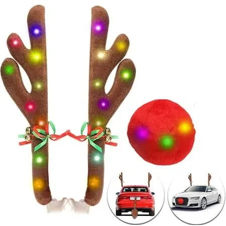 Reindeer Christmas Antlers Car Kit