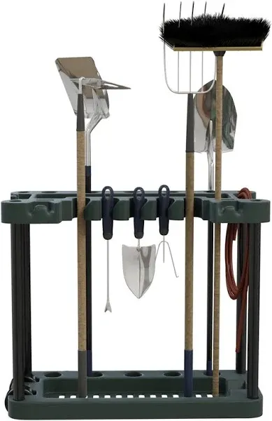 Garden Tool Organizer - Portable Rolling Utility Rack