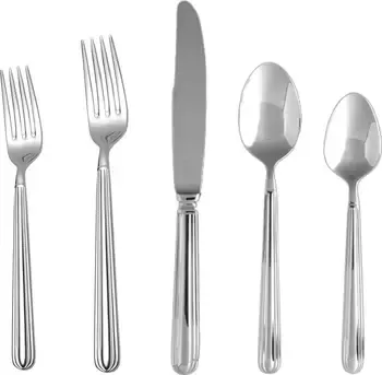 Fortessa Metropolitan 20 Piece 18/10 Stainless Steel Flatware Set