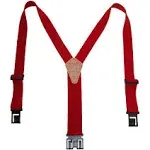 Perry Suspenders Men's Elastic 1.5 inch Wide Hook End Suspenders - Tan