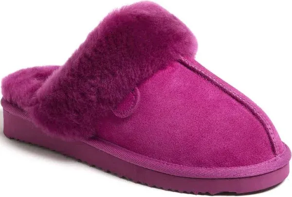 Fireside By Dearfoams Women&#039;s Sydney Genuine Shearling Scuff Slipper