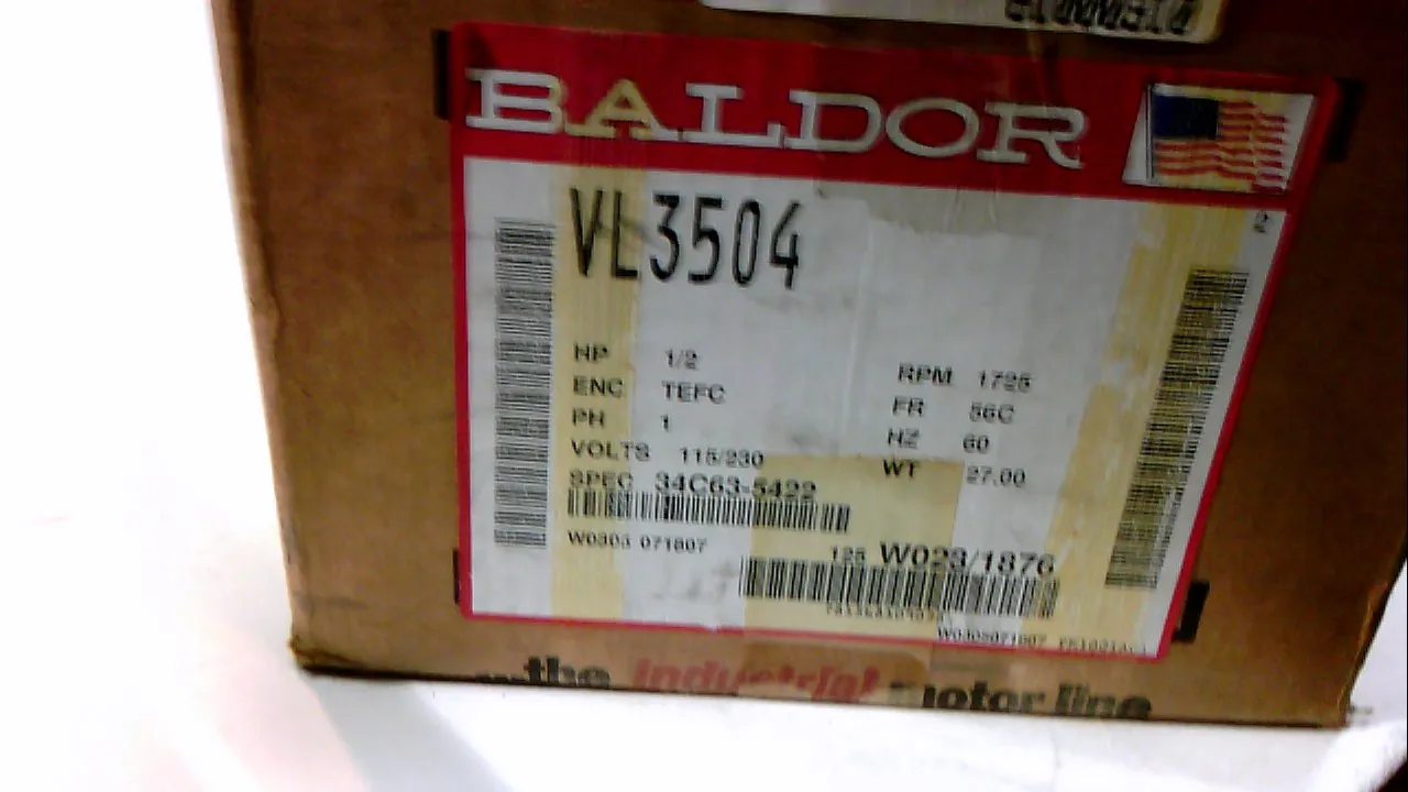 Baldor AC Motor VL3504