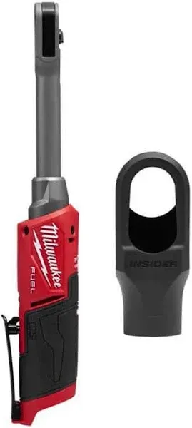 Milwaukee M12 FUEL INSIDER 12V Lithium-Ion Brushless Cordless 1/4 in. - 3/8 in. Extended Reach Box Ratchet with Protective Boot 3050-20-49-16-3050