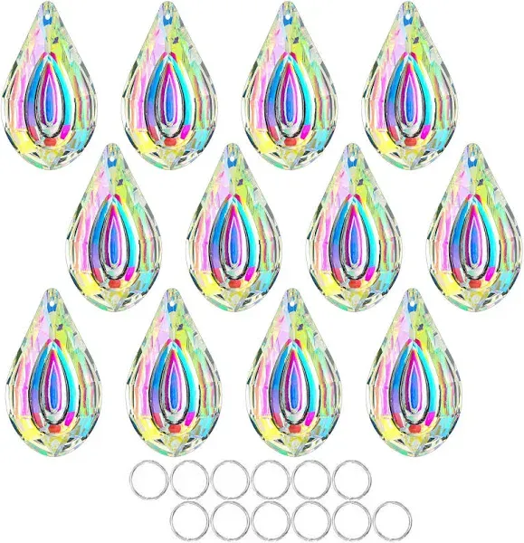 50mm AB Loquat Shape Suncatcher Crystal Chandelier