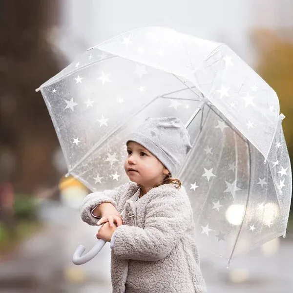 Yeegool Kids Clear and Transparent Dome Bubble Umbrella