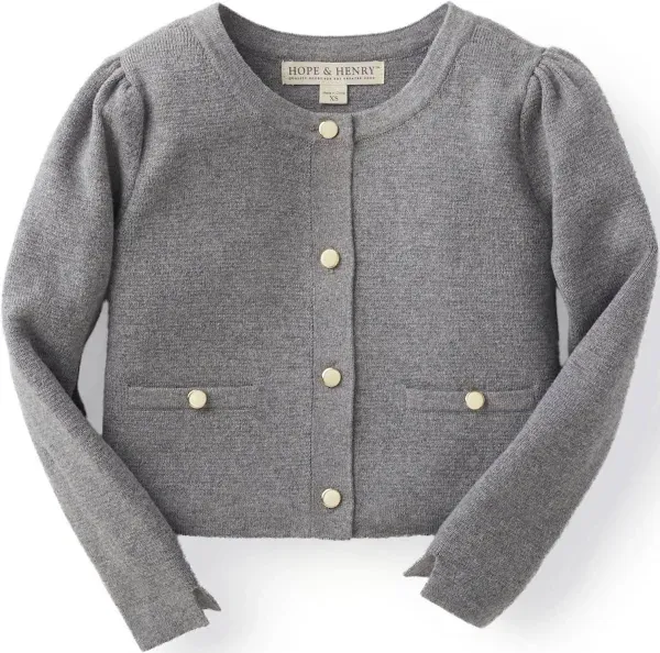 Hope & Henry Girls' Milano Stitch Cardigan