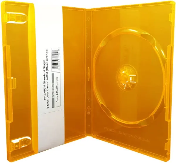 CheckOutStore Premium Standard Single 1-Disc DVD Cases