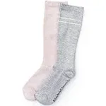 Kindred Bravely Premium Maternity Compression Socks (2-Pack) | Soft Pink & Grey Heather